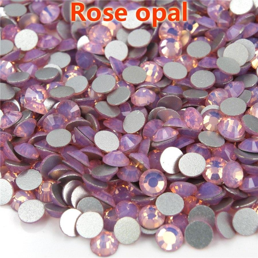SS6 Стрази для нігтів, Rose Opal, рожевий опал, якісний аналог Сваровскі, (1,9-2,1 мм) 100 шт. в упаковці